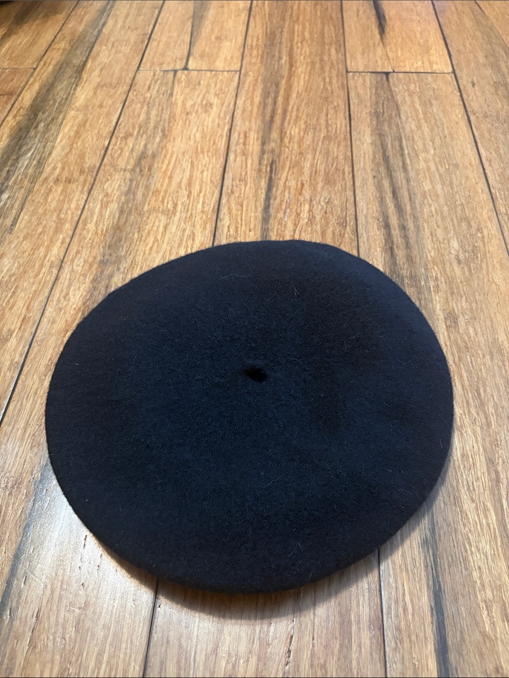 Vintage A. Brod Wool Womens Black Beret One Size Made In USA